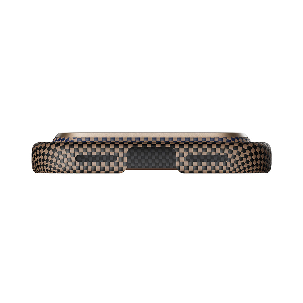 Pitaka Tactile Woven Sunset-Moonrise Serisi iPhone 17 Pro M-safe Şarj Özellikli Aramid Fiber Kılıf Pitaka Tactile Woven Sunset-Moonrise Serisi iPhone 17 Pro M-safe Şarj Özellikli Aramid Fiber Kılıf